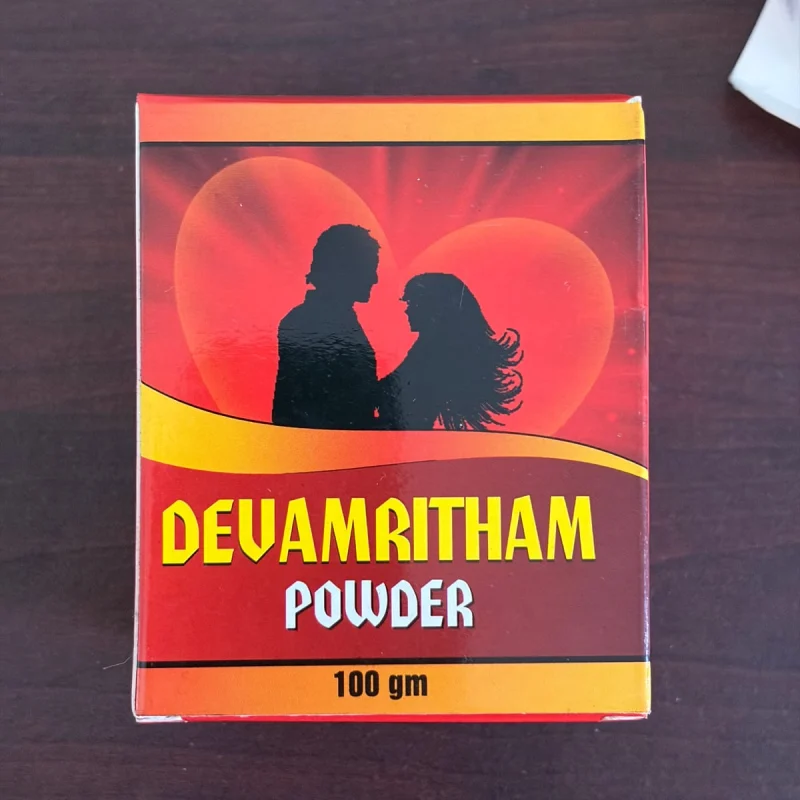Devamritham Powder, front of the pack